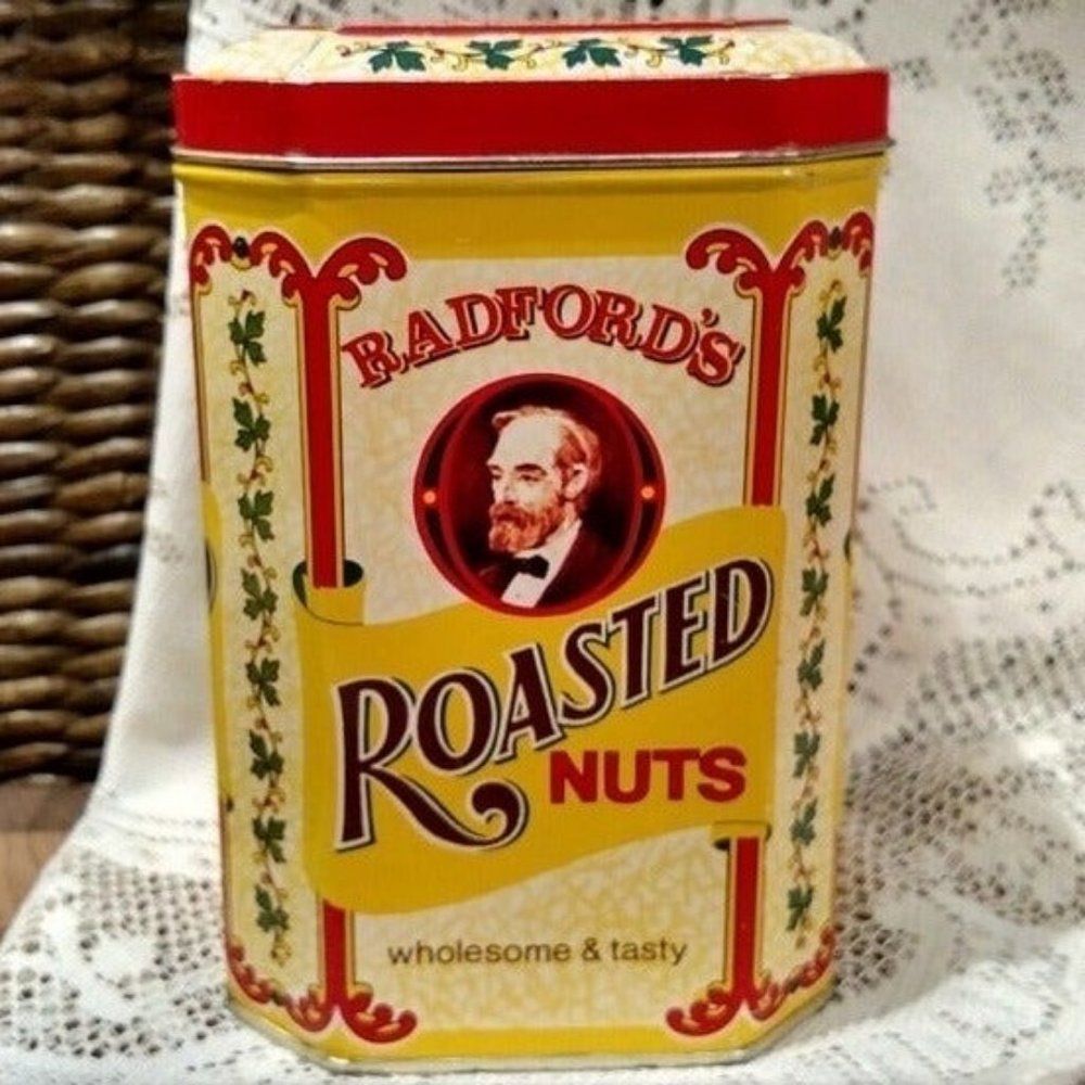 Vintage Radford's Nuts Tin, EUC